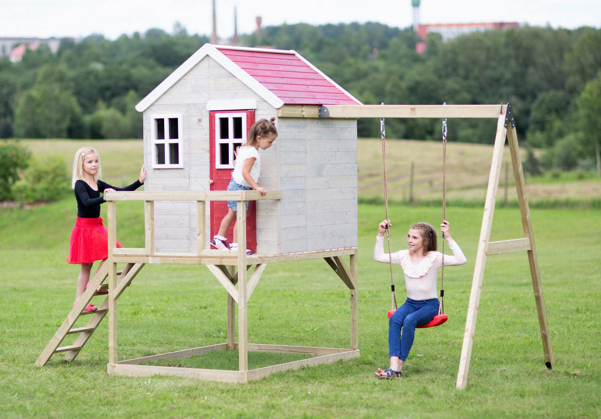 Wendi Toys Spielhaus Zebra natur B/H/T: ca. 350x242x192 cm Zebra - natur (350,00/242,00/192,00cm) - Wendi Toys