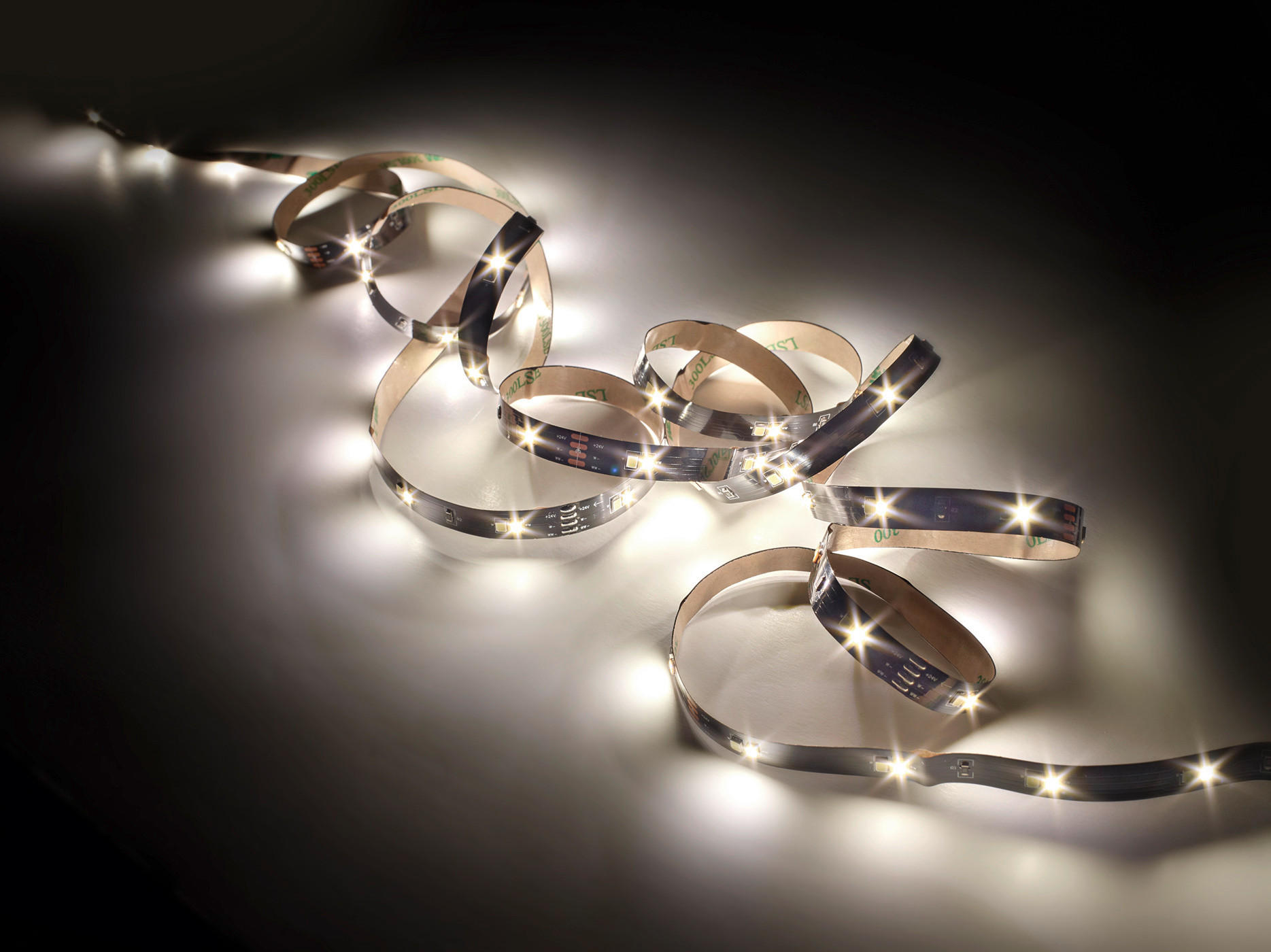 Lichtband schwarz Kunststoff B/L: ca. 1x500 cm LED-Lichtband_Chip - schwarz (1,00/500,00cm)