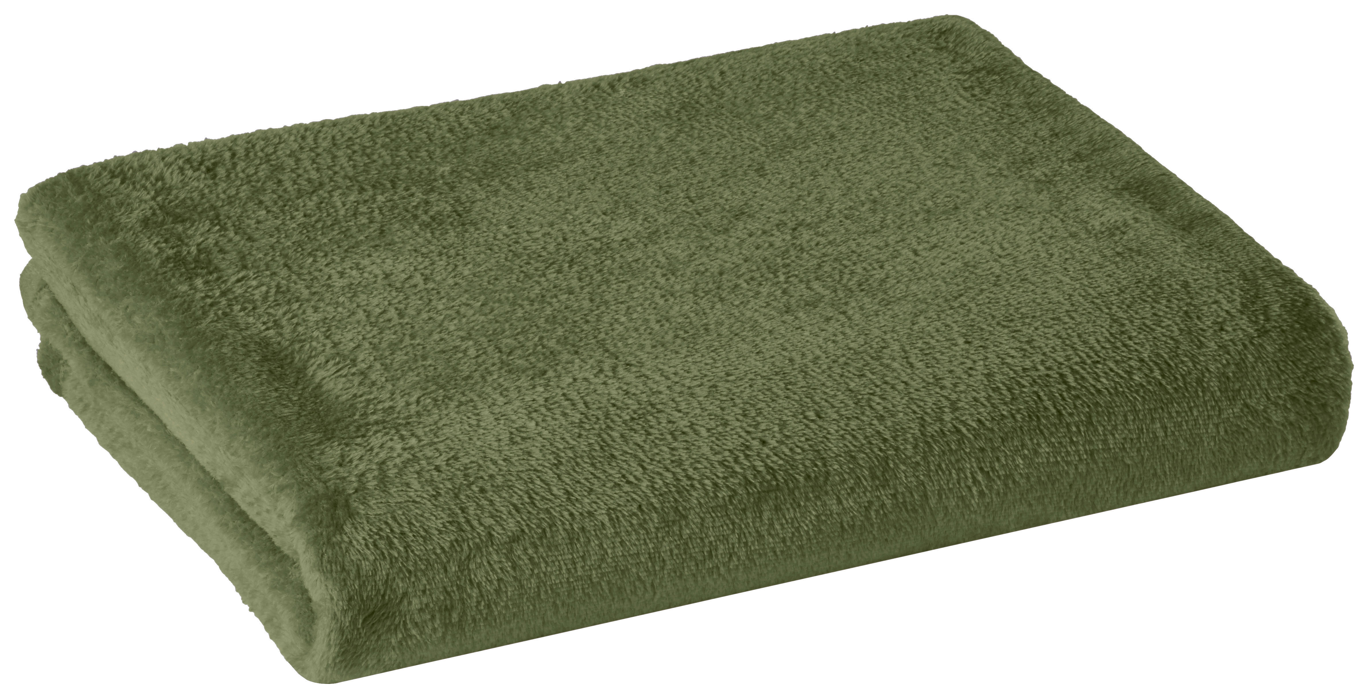 Wohndecke Flanelldecke_XXL 160x220cm waldgrün - grün (160,00/220,00cm)