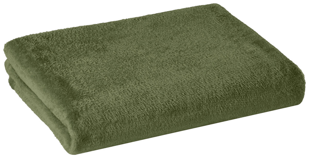Wohndecke Flanelldecke_XXL 160x220cm waldgrün - grün (160,00/220,00cm)