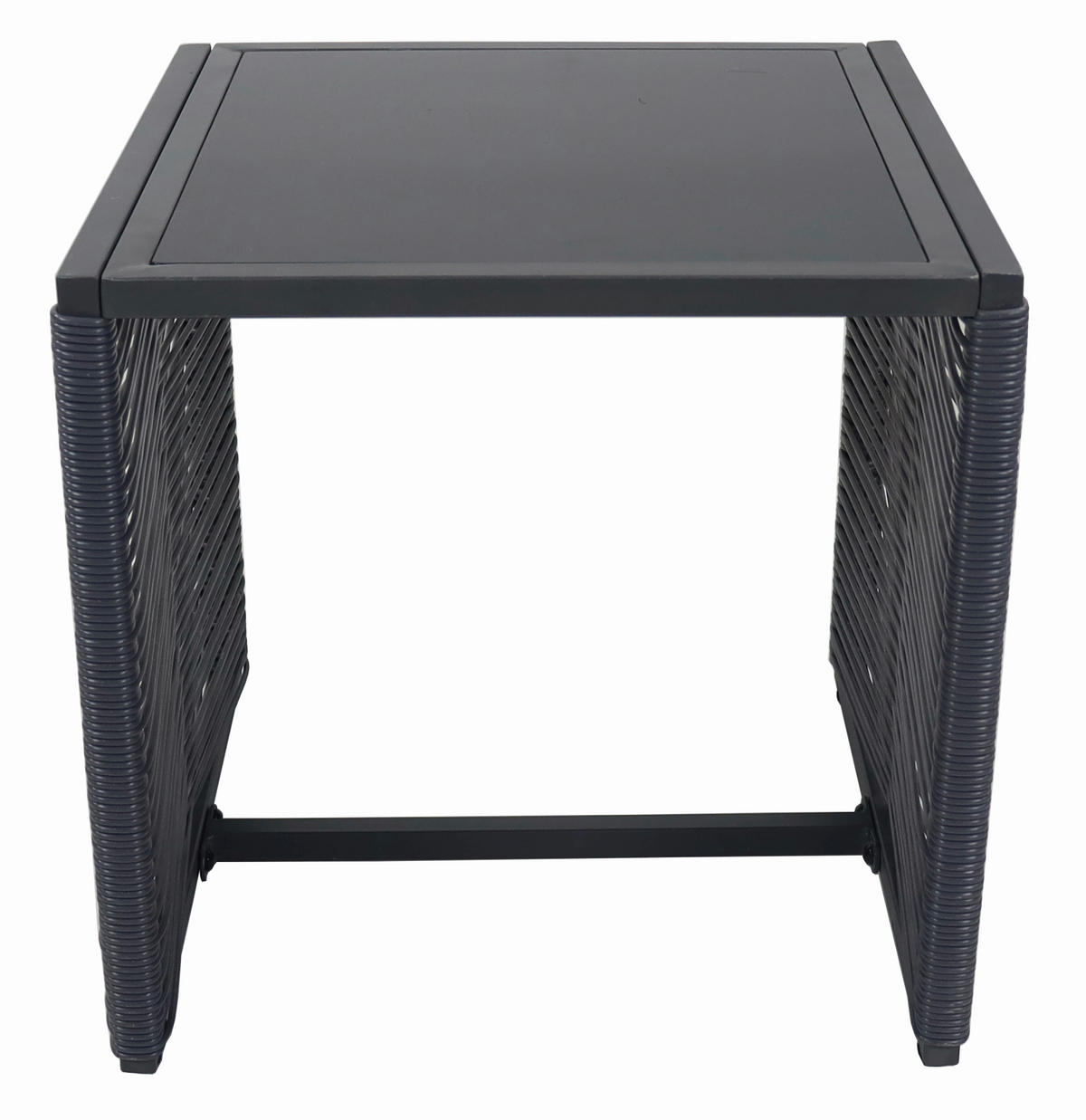 VCM Gartensitzgruppe Fidola schwarz Polyrattangeflecht B/H/L: ca. 53x86x53 cm Fidola - schwarz (53,00/53,00/86,00cm) - VCM