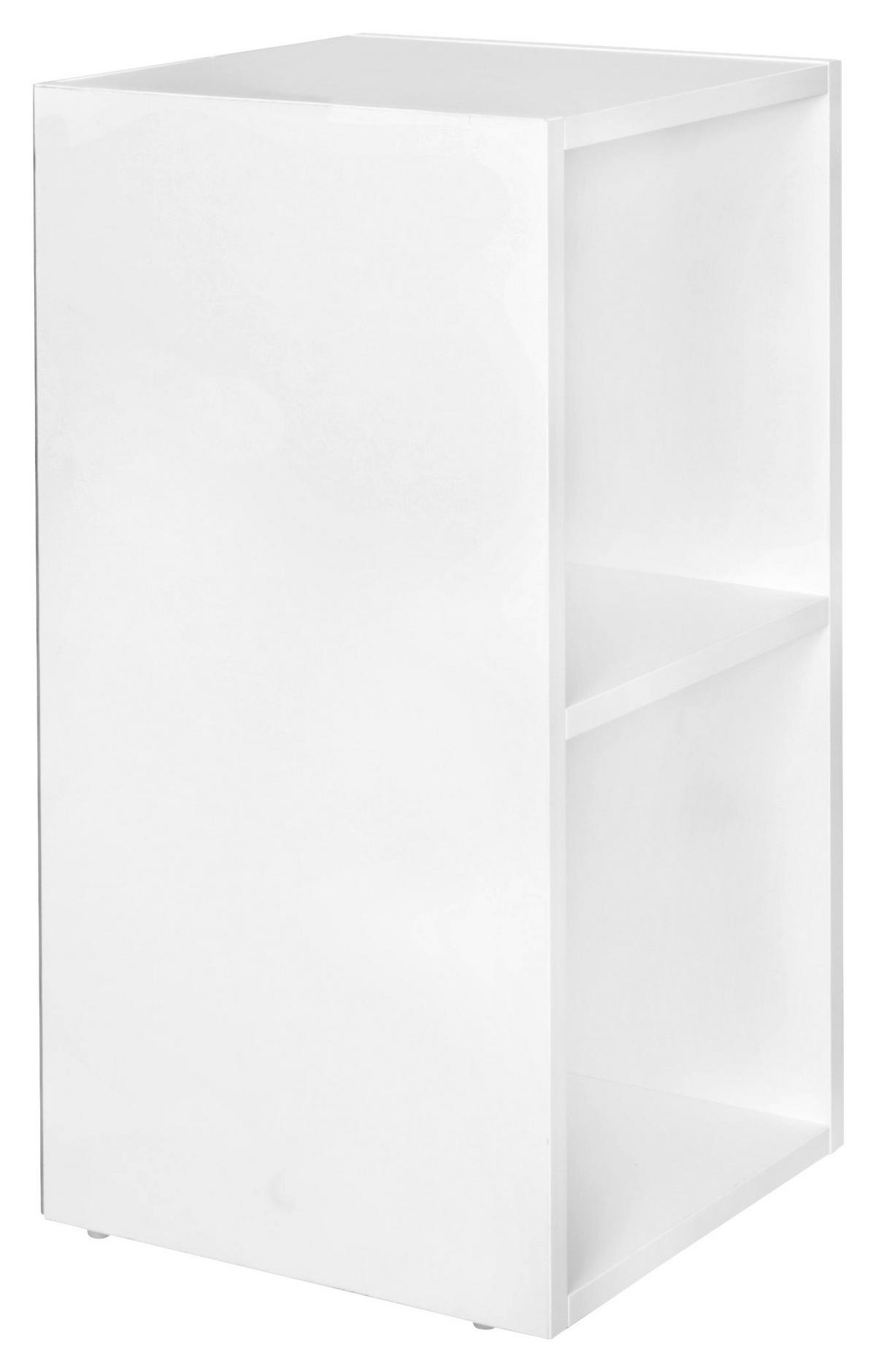 Standregal weiß B/H/T: ca. 30x60x30 cm Standregal - weiß (30,00/60,00/30,00cm) - Wohnling