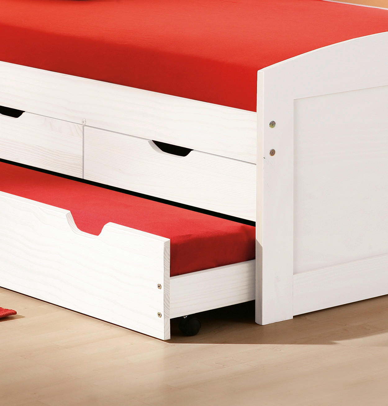 Funktionsbett Ulli weiß Liegefläche B/L: ca. 90x190 cm Ulli - weiß (98,00/63,00/195,00cm) - Inter Link