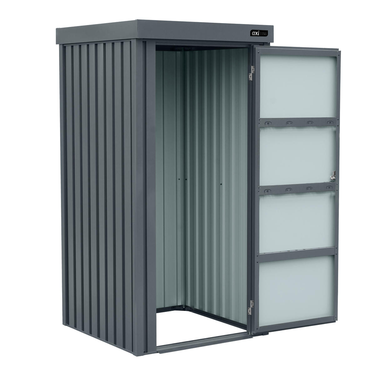 AXI Outdoor Living Gartenschrank Hector anthrazit Metall B/H/L: ca. 93x185x98 cm Hector - anthrazit (98,00/93,00/185,00cm) - AXI Outdoor Living
