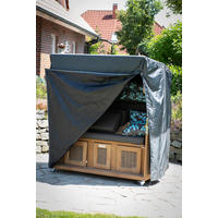 deVries Strandkorb-Schutzhaube Premium Größe "XXL" dunkelgrau Polyester B/H/T: ca. 152x165x95 cm Premium Größe "XXL" - dunkelgrau (152,00/165,00/95,00cm) - deVries