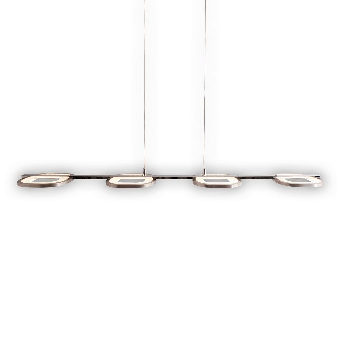 Näve Leuchten Pendelleuchte 7070342 stahlfarbig Kunststoff Metall B/H/T: ca. 16x150x100 cm null 4 Brennstellen Beam - stahlfarbig (16,00/150,00/100,00cm) - Näve Leuchten