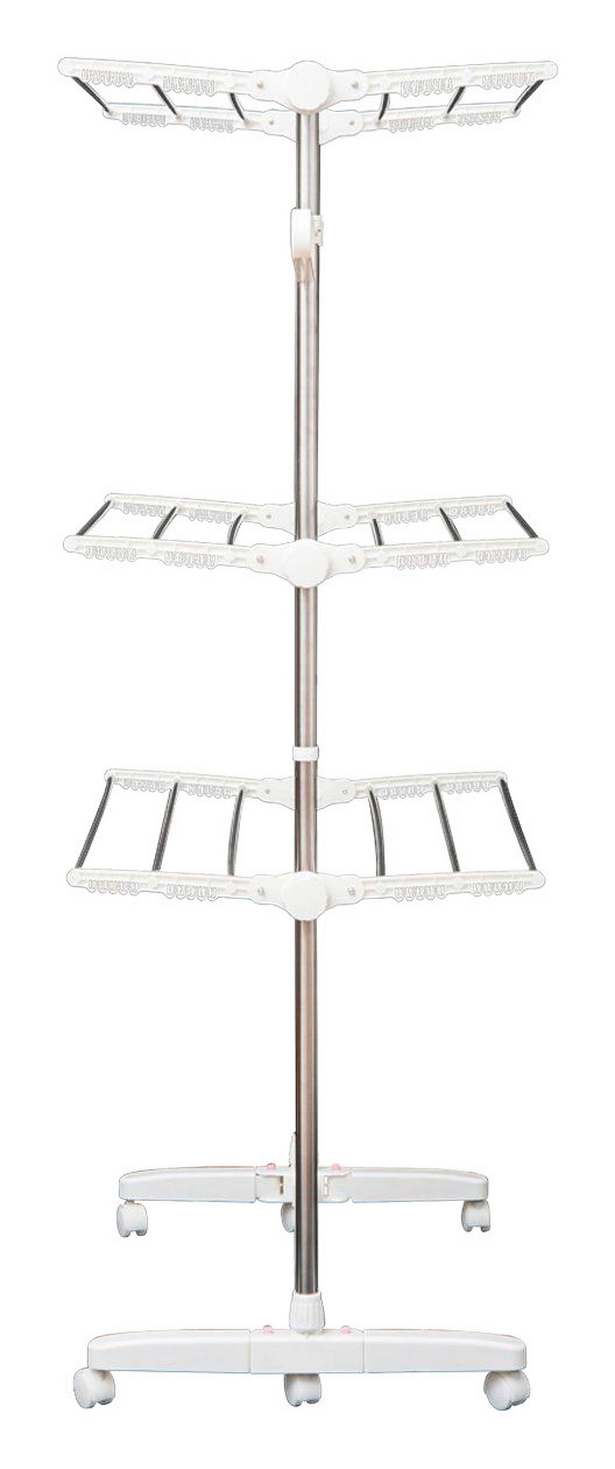 HOMCOM Wäscheständer silber Wäscheständer_mobil - silber (142,00/55,00/152,00cm) - HOMCOM