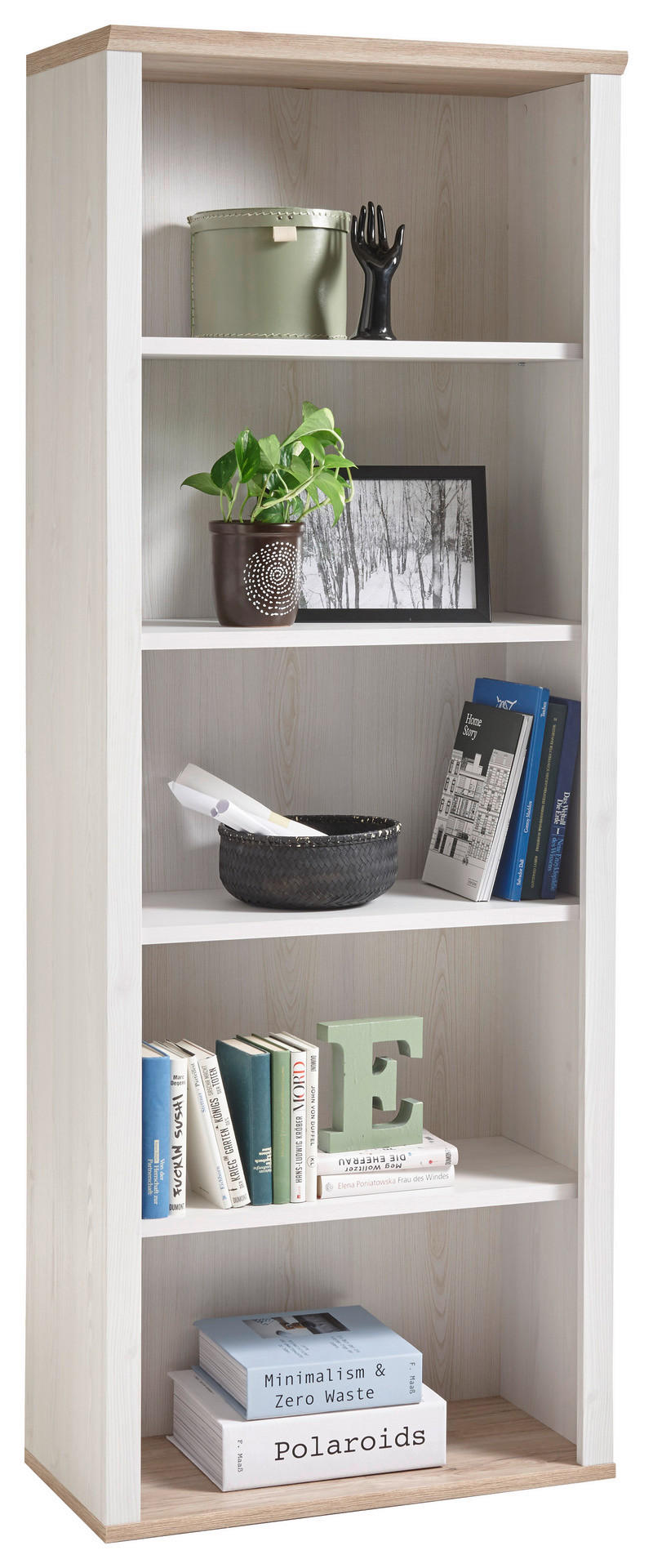 Regal Romance Sibiu Lärche Nachbildung San-Remo Nachbildung B/H/T: ca. 76x203x38 cm Romance - (76,00/203,00/38,00cm)