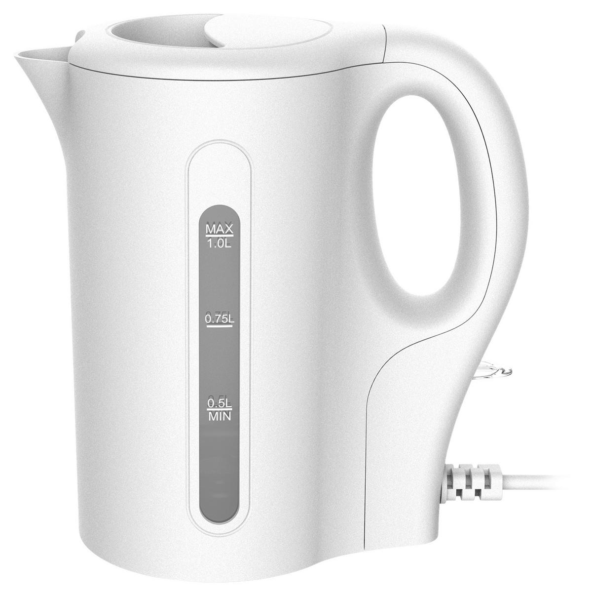 Emerio Wasserkocher WK-132751.5 weiß Kunststoff B/H/L: ca. 11,6x20x19,7 cm ca. 1 l Wasserkocher WK-132751.5 - weiß (19,70/11,60/20,00cm) - Emerio