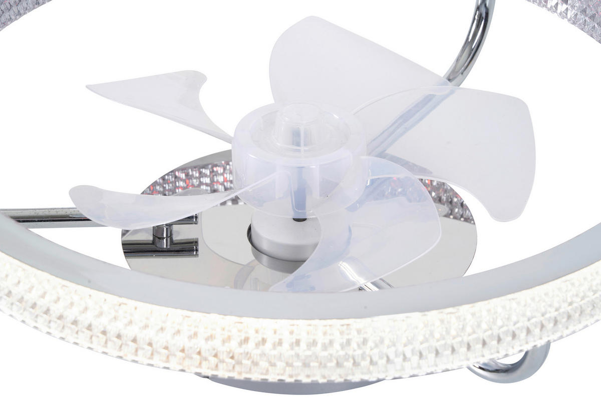 POCOline LED-Deckenventialor silber H/D: ca. 16x50 cm LED-Deckenventilator_Eliana - silber (50,00/16,00cm) - POCOline