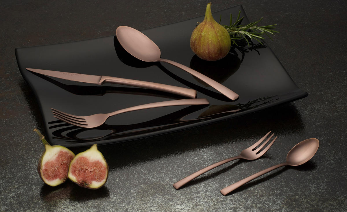ECHTWERK Besteckset Avelino bronze Edelstahl 30 tlg. Avelino - bronze (22,00/1,00/2,00cm) - ECHTWERK