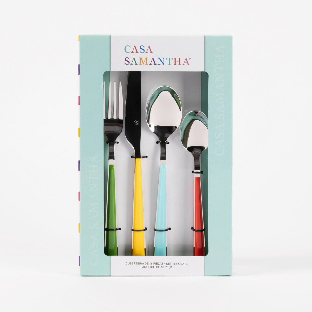 CASA SAMANTHA Besteckset SABOR bunt Edelstahl 16 tlg. SABOR - bunt - CASA SAMANTHA