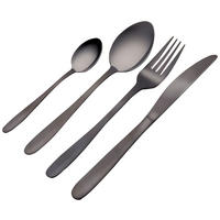 Alpina Besteckset schwarz Edelstahl 16 tlg. Besteckset_16tlg. - schwarz - Alpina
