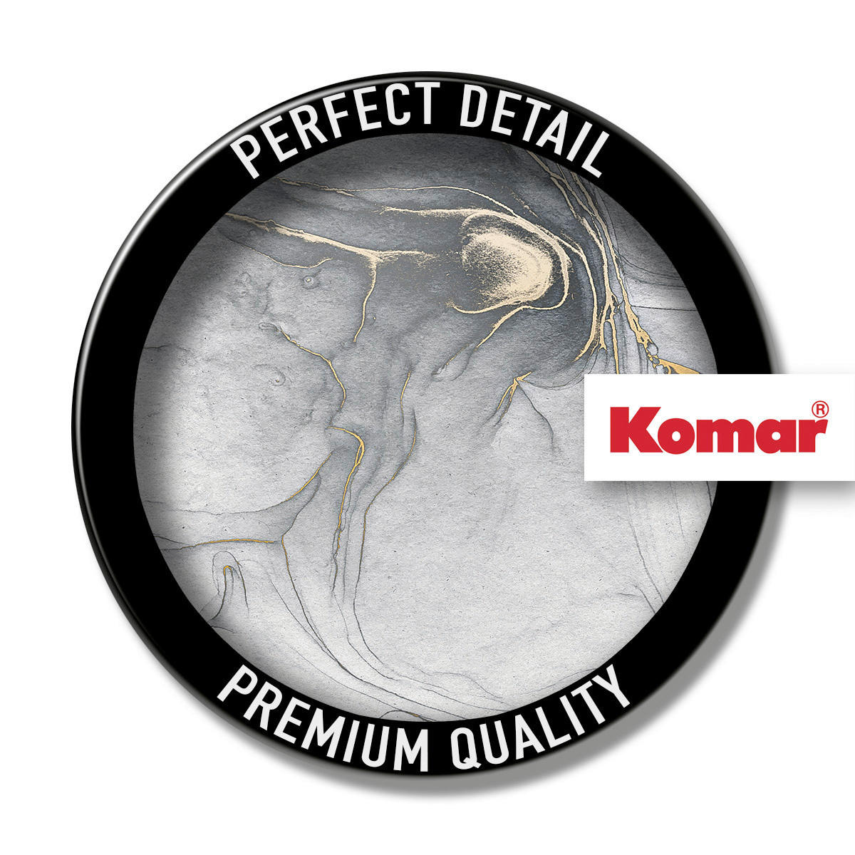 Komar Fototapete Ink Gold Fluid B/L: ca. 300x280 cm Ink Gold Fluid - (300,00/280,00cm) - Komar