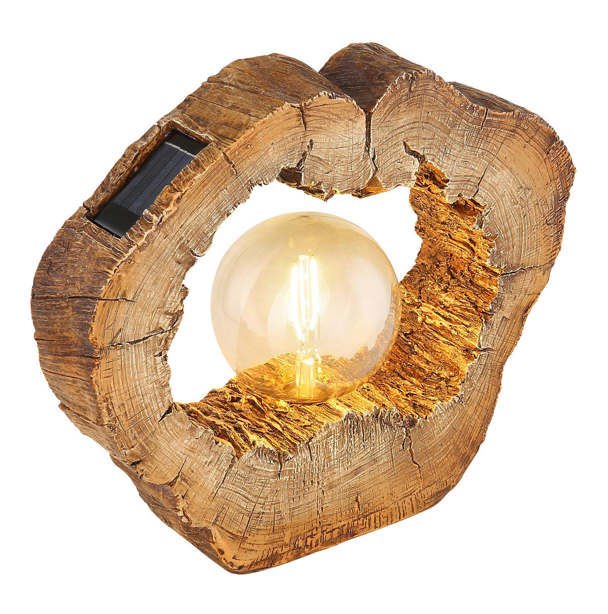 LED-Solarleuchte braun Kunststoff B/H/T: ca. 8,5x25,5x30,5 cm SOLAR - braun (8,50/25,50/30,50cm) - GLOBO