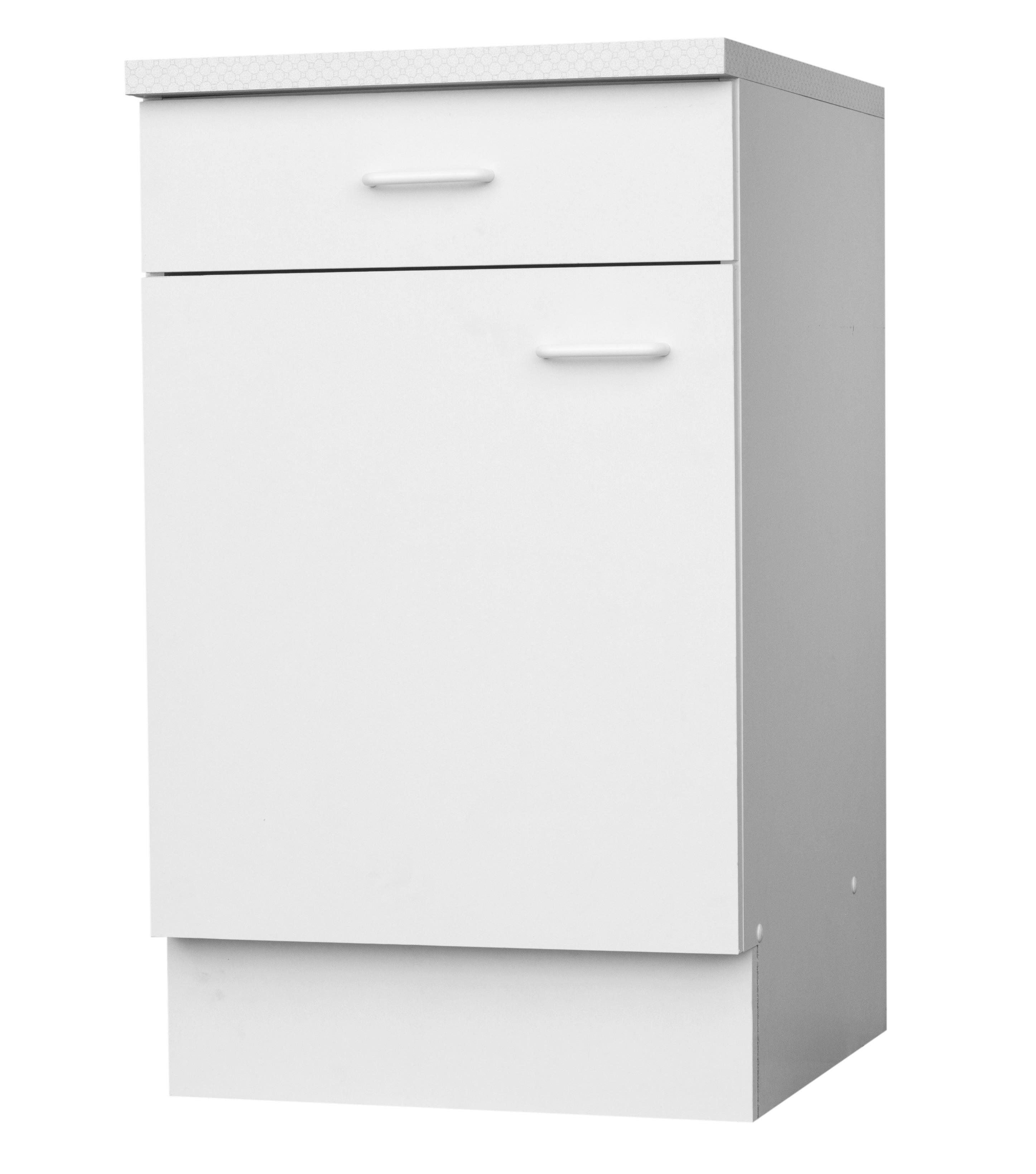 Unterschrank Top weiß matt B/H/T: ca. 60x85x60 cm Top - weiß (60,00/85,00/60,00cm)