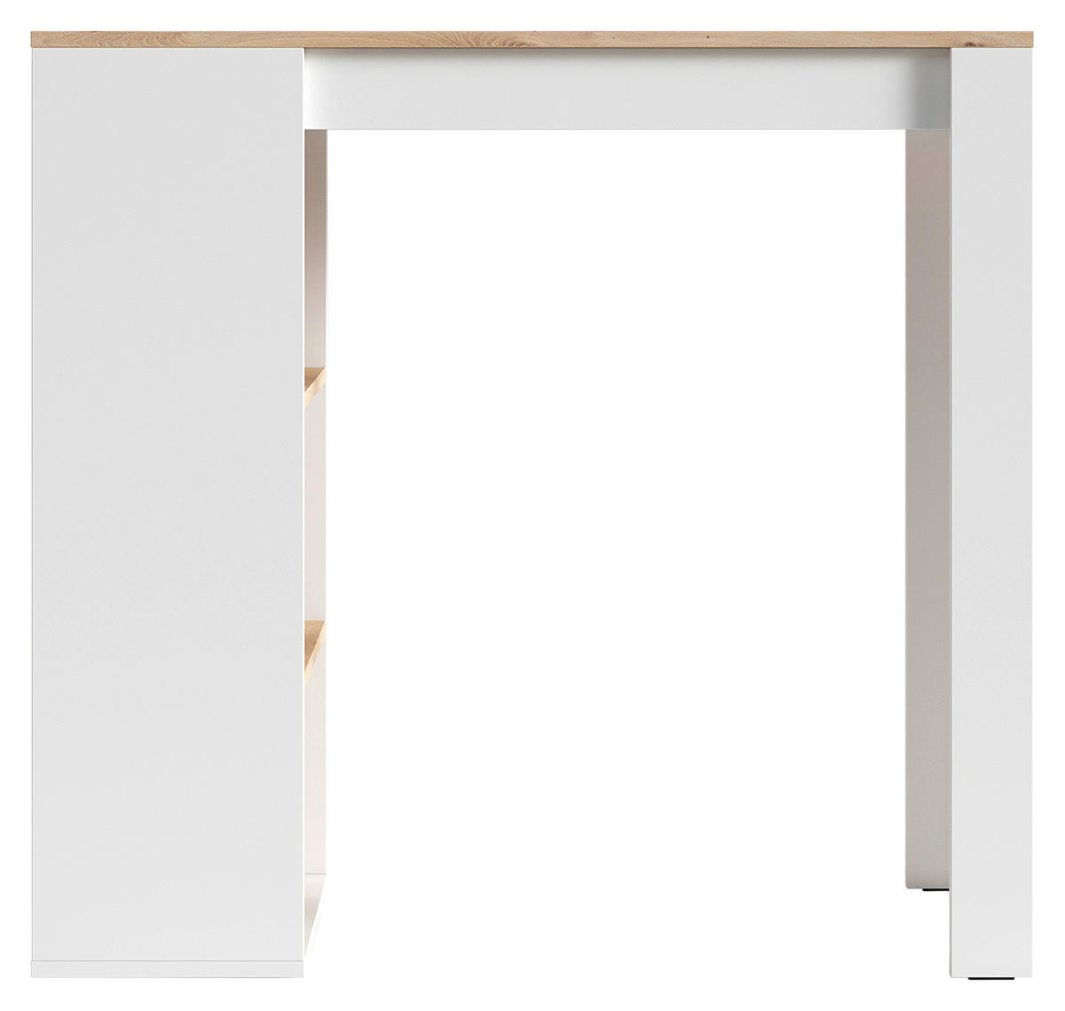 Bartisch MOBY Eiche Artisan Nachbildung weiß B/H/T: ca. 110x104x50 cm MOBY - Eiche/weiß (110,00/104,00/50,00cm) - byLIVING