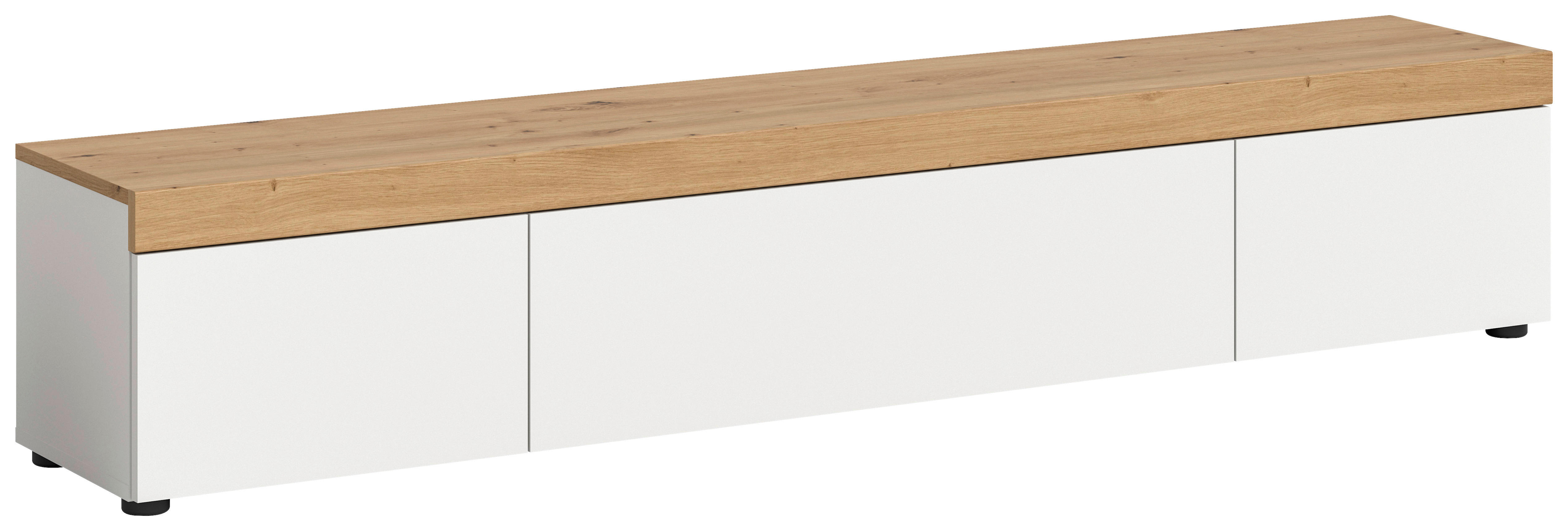 Lowboard RUDA Artisan Oak Nachbildung weiß B/H/T: ca. 180x34x33 cm RUDA - weiß (180,00/34,00/33,00cm) - xonox.home