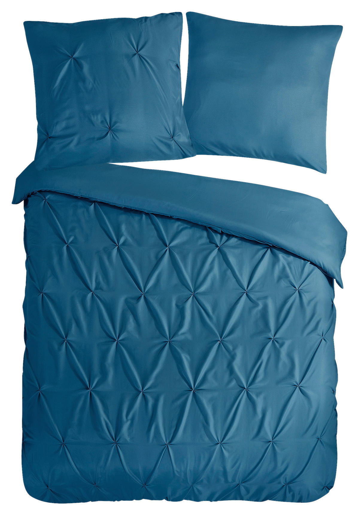 Bettwäsche Elegance petrol Polyester B/L: ca. 135x200 cm Elegance - petrol (135,00/200,00cm) - Pure