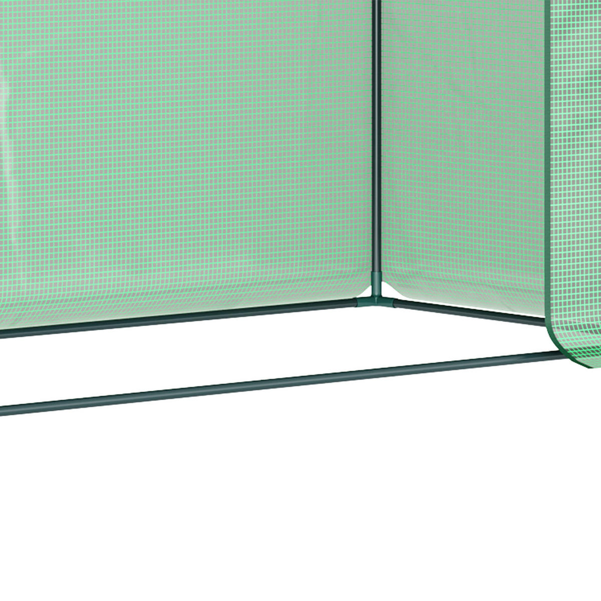 Outsunny Gewächshaus B/H/L: ca. 76x168x200 cm Gewächshaus - grün (200,00/76,00/168,00cm) - Outsunny