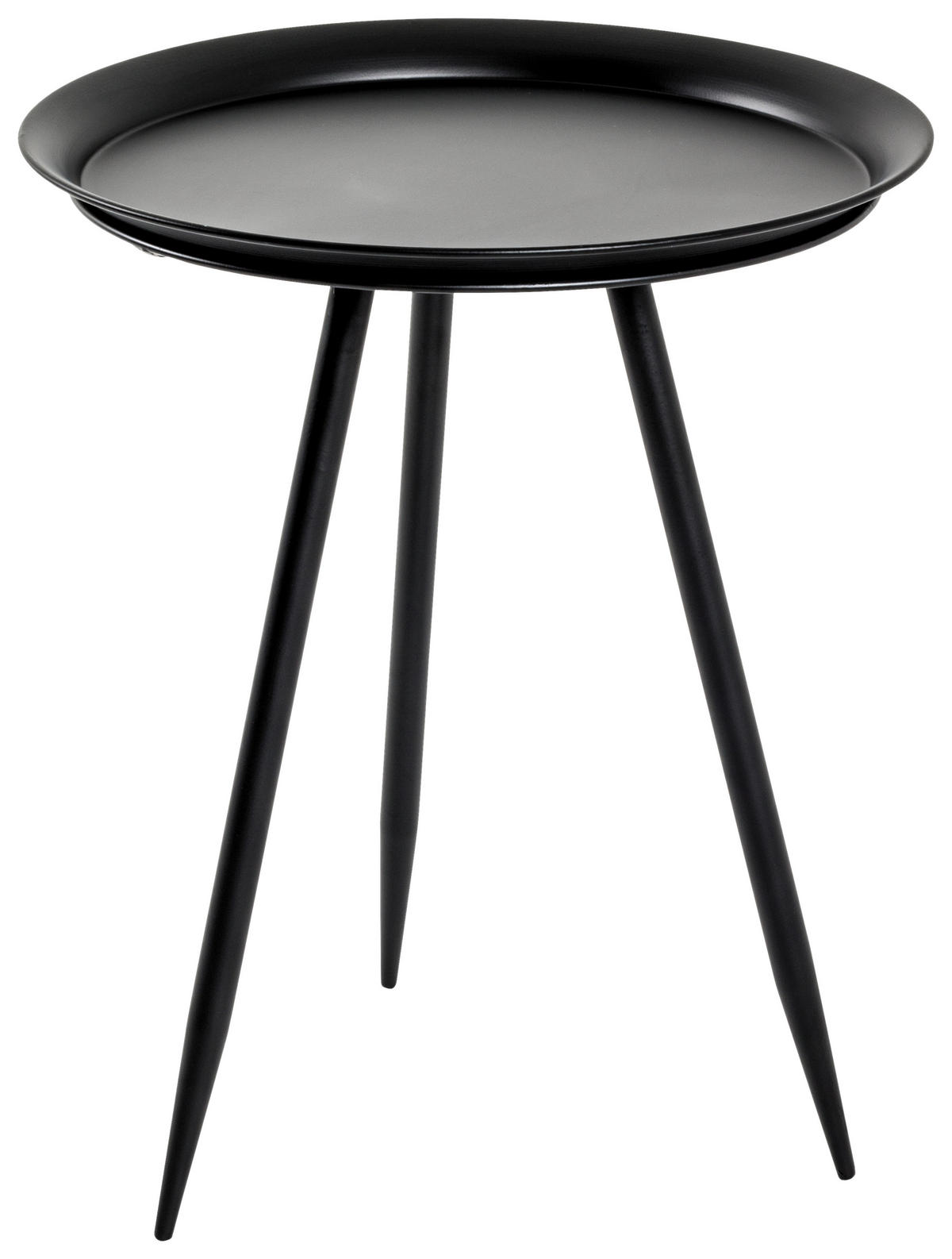 Beistelltisch  schwarz lackiert Metall H/D: ca. 54x44 cm Hans_2_Beistelltisch 20511 - schwarz (44,00/54,00cm)
