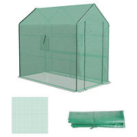 Outsunny Garten-Zubehör grün B/H/L: ca. 213x140x190 cm Gewächshausfolie - grün (190,00/213,00/140,00cm) - Outsunny