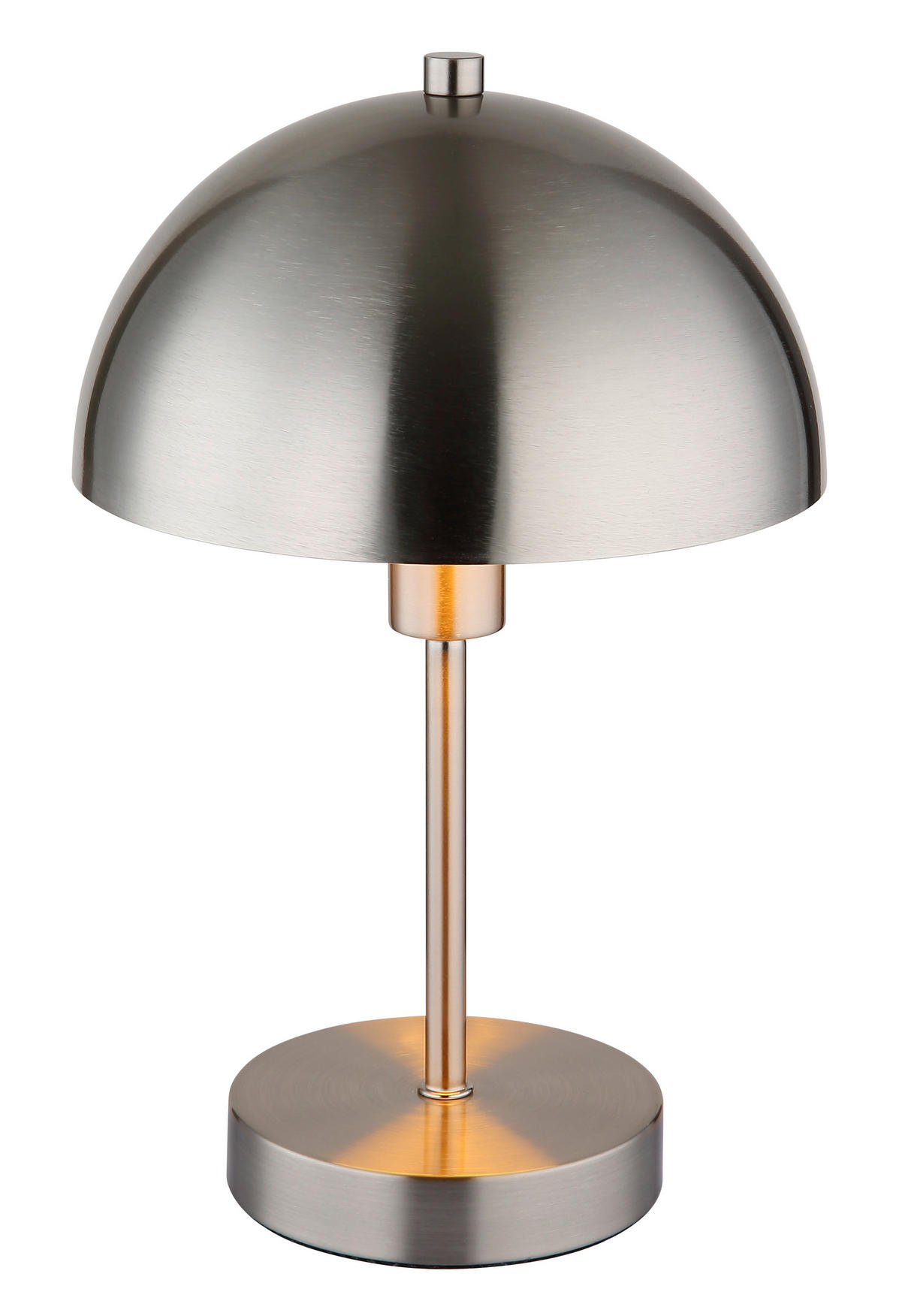 GLOBO Tischleuchte nickel matt Metall H/D: ca. 31x20 cm E14 1 Brennstellen Atoma - nickel matt (20,00/31,00cm) - GLOBO