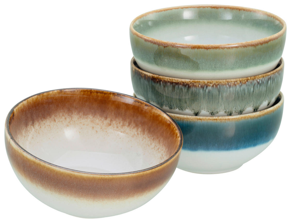 CreaTable Müslischalenset Cascade Bowls Mix Buddha bunt Steinzeug Cascade Bowls Mix Buddha - bunt - CreaTable