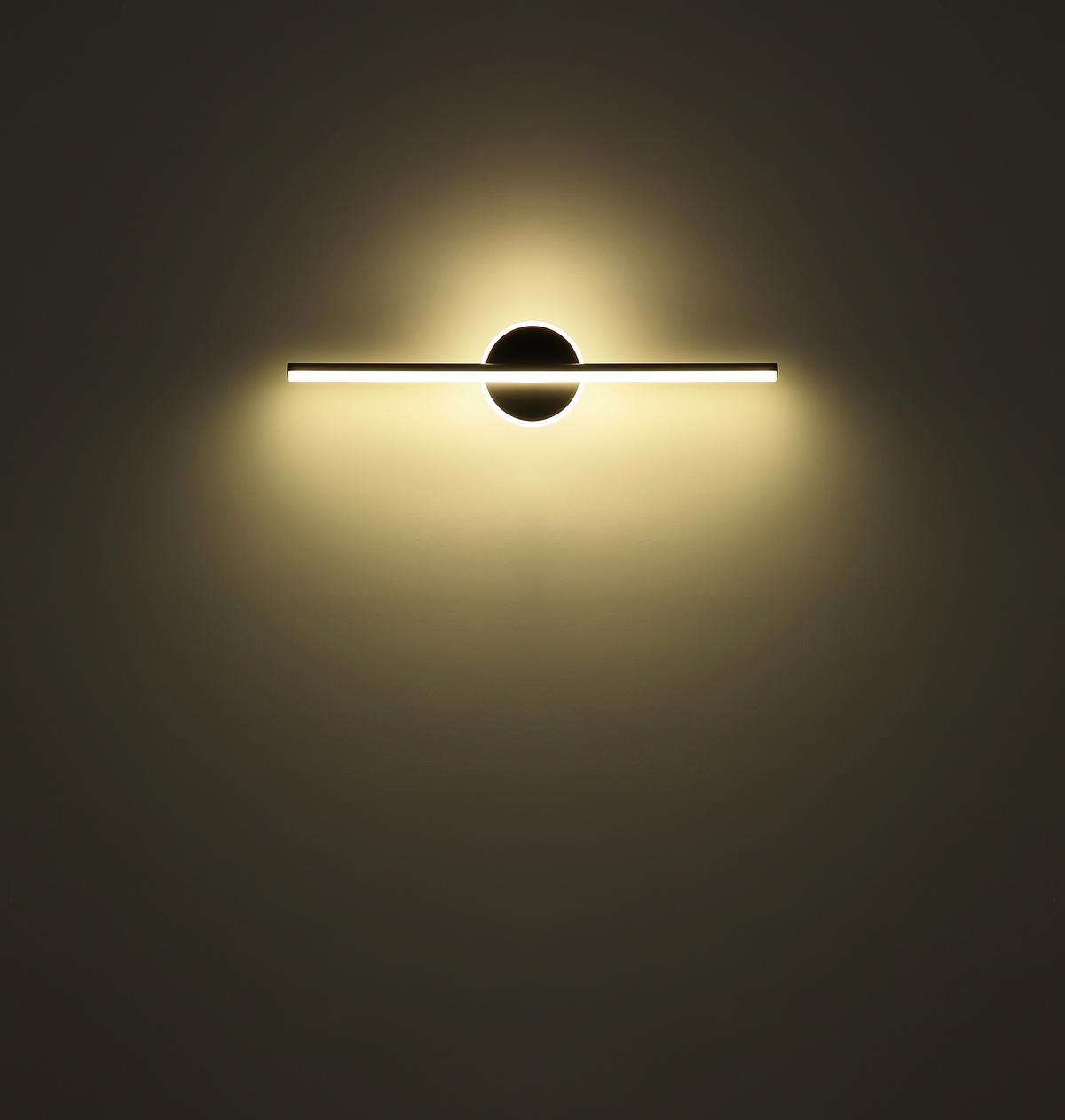 GLOBO Wandleuchte 41924S Pepe schwarz Opal Metall Acryl B/H: ca. 60,8x13 cm Pepe - schwarz/Opal (60,80/13,00cm) - GLOBO