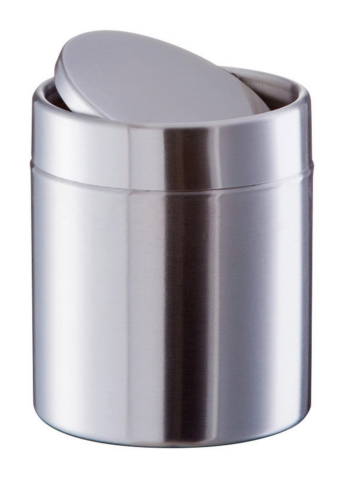 Zeller Tischabfalleimer silber B/H/L: ca. 11,5x14x11,5 cm Tischabfalleimer - silber (11,50/11,50/14,00cm) - Zeller
