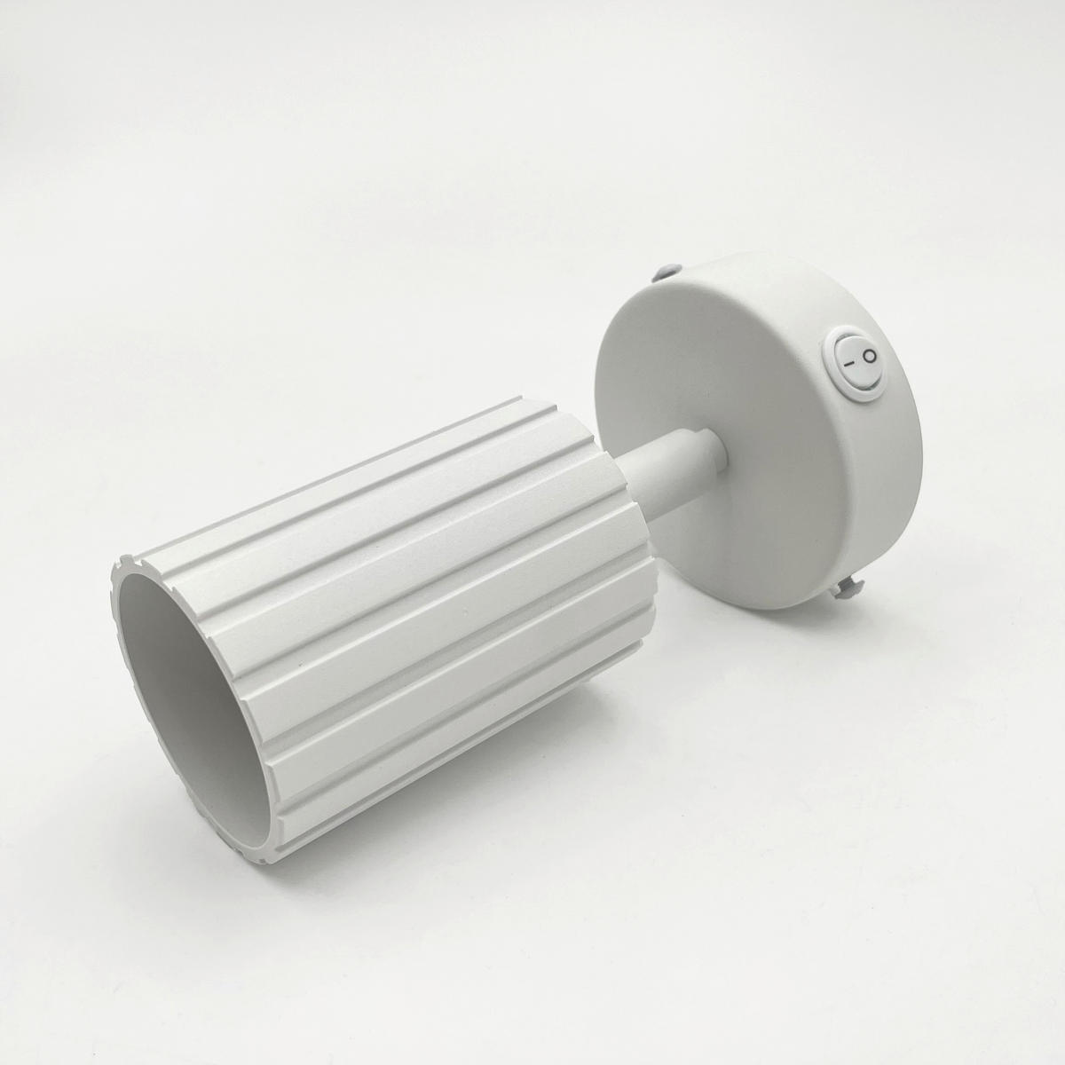 Lamkur Wandleuchte weiß Stahl B/H/L: ca. 8x16x8 cm GU10 1 Brennstellen Prisma - weiß (8,00/8,00/16,00cm) - Lamkur