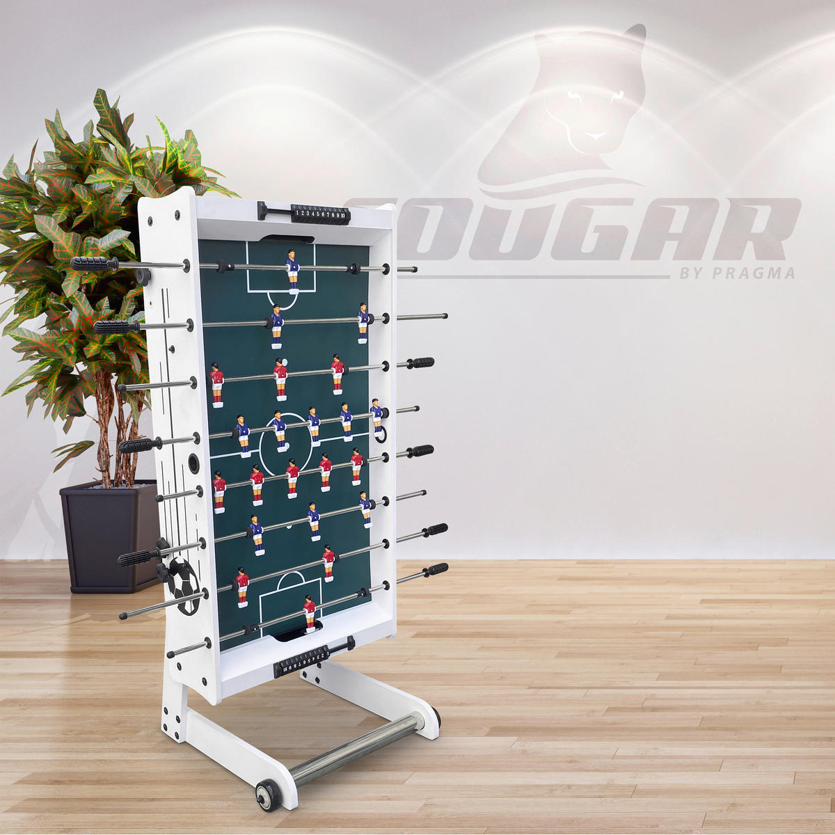 Cougar Kickertisch Scorpion Kick B/H/L: ca. 61x80x122 cm Scorpion Kick - weiß (122,00/61,00/80,00cm) - Cougar