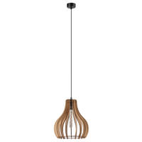Lamkur Pendelleuchte TUCCI 50119 Eiche Eiche H/L: ca. 120x29 cm E27 1 Brennstellen Tucci - Eiche (29,00cm) - Lamkur
