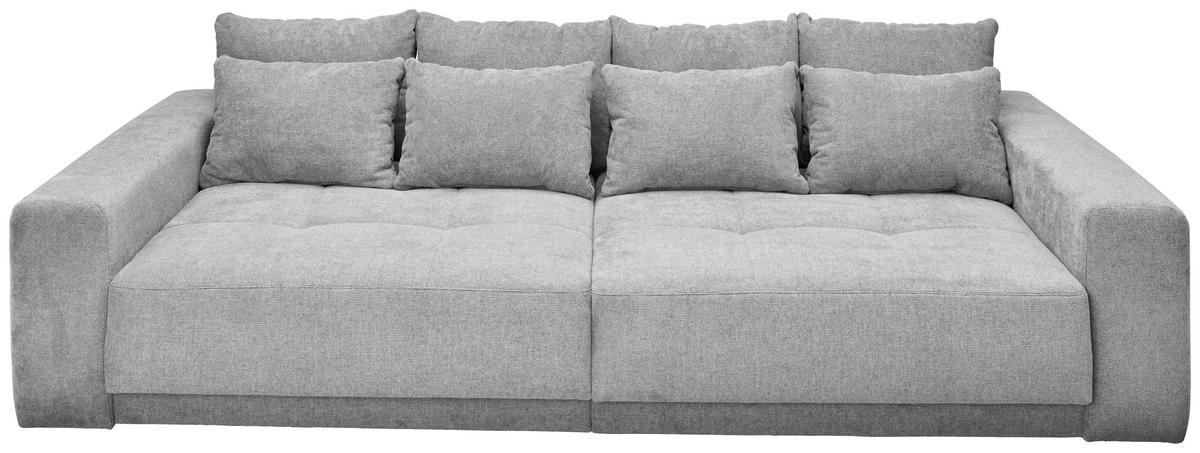 Big Sofa grau Microfaser B/H/T: ca. 297x84x137 cm California_Big-Sofa - schwarz/grau (297,00/84,00/137,00cm)