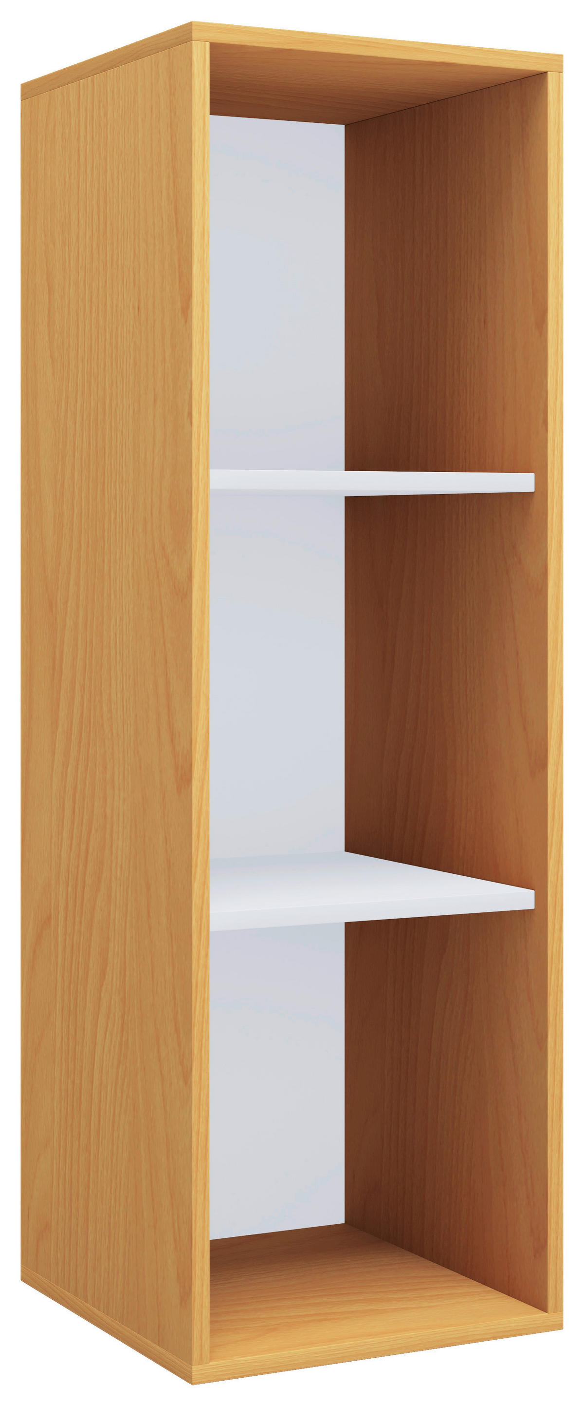 Regal Lona I buche Nachbildung weiß B/H/T: ca. 35x110x37 cm Lona I - weiß/buche (35,00/110,00/37,00cm) - VCM Möbel
