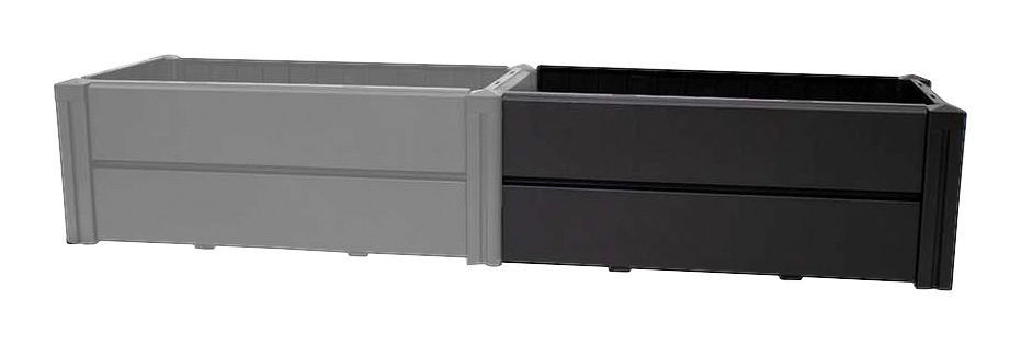 KHW Erweiterungs-Set Hochbeet Demeter anthrazit Kunststoff B/H/T: ca. 82x31x44 cm Demeter - anthrazit (82,00/31,00/44,00cm) - KHW