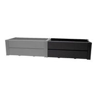 KHW Erweiterungs-Set Hochbeet Demeter anthrazit Kunststoff B/H/T: ca. 82x31x44 cm Demeter - anthrazit (82,00/31,00/44,00cm) - KHW