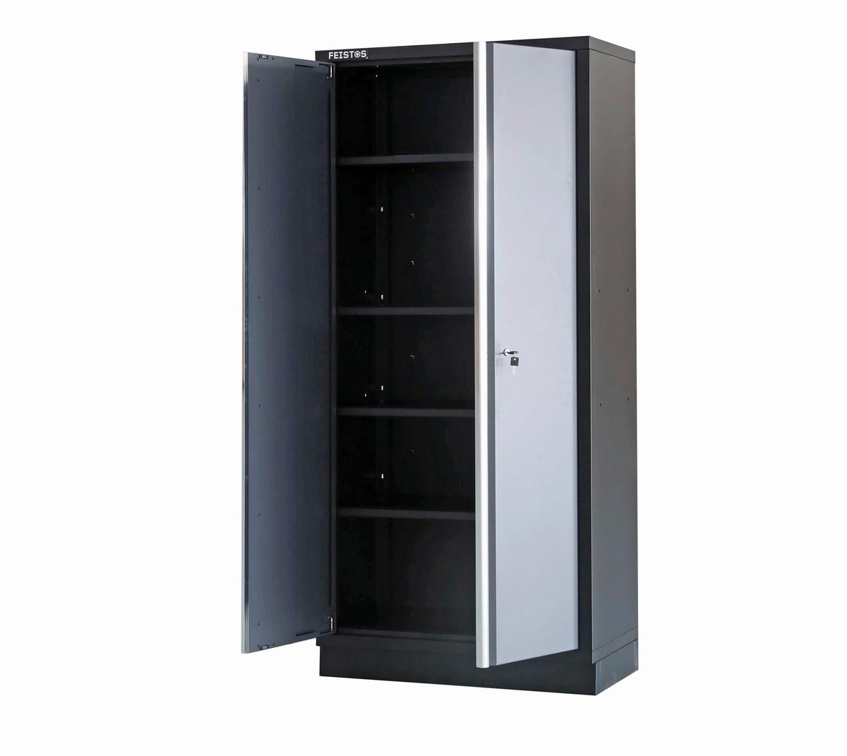 Werkstatteinrichtung Apollo anthrazit B/H/L: ca. 92x200x46 cm Apollo - schwarz/anthrazit (46,00/92,00/200,00cm) - Feistos