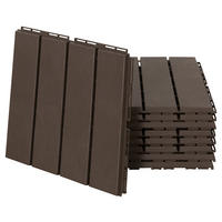 Outsunny Terrassenfliese braun B/L: ca. 30x30 cm Terrassenfliese - braun (30,00/30,00/2,00cm) - Outsunny