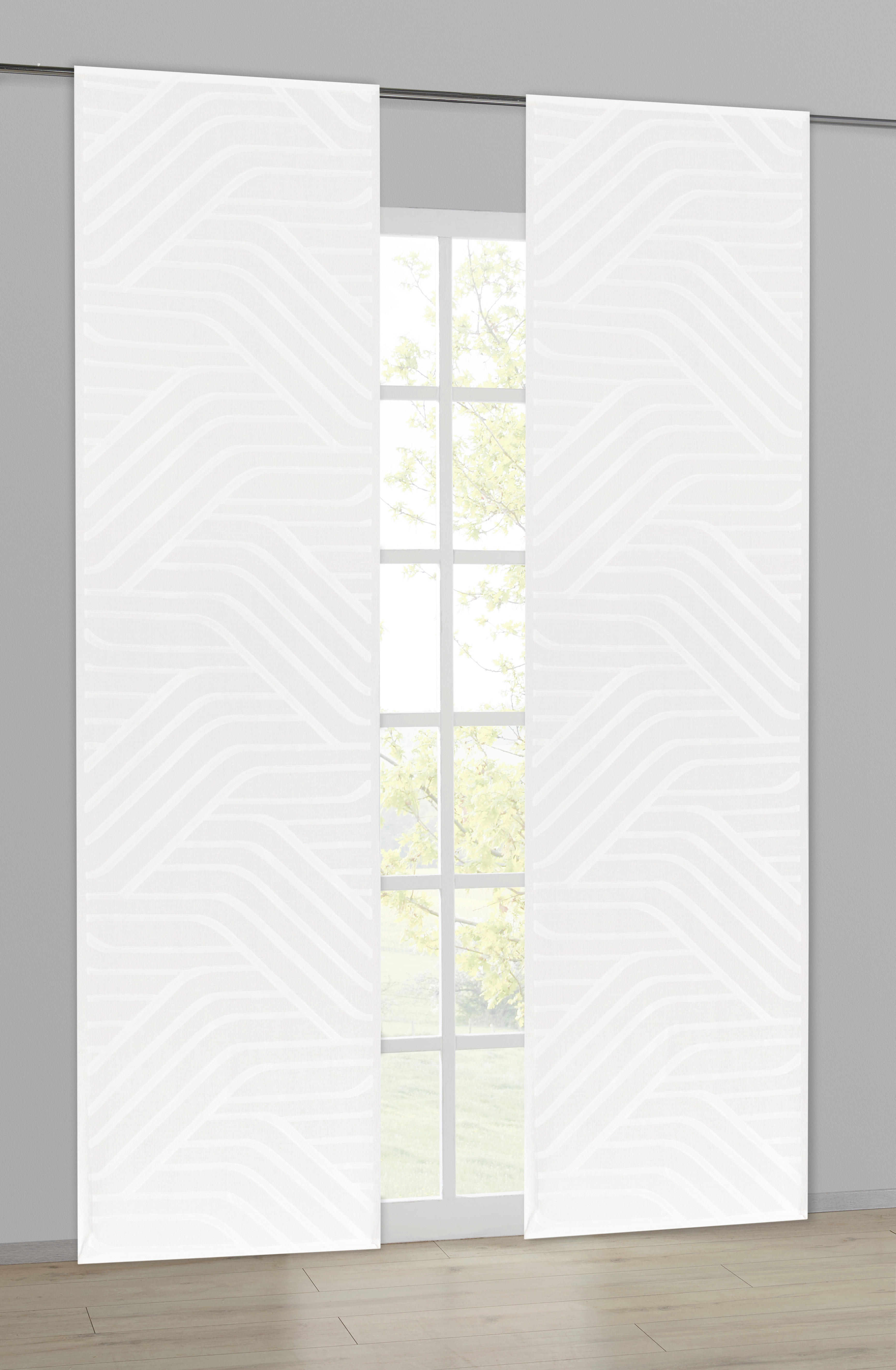 Schiebevorhang Paula weiß B/L: ca. 60x245 cm Paula - weiß (60,00/245,00cm)