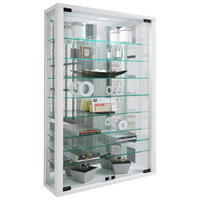 Vitrine Vitrosa weiß Holzwerkstoff Glas B/H/T: ca. 59x91x18 cm Vitrosa - weiß (59,00/91,00/18,00cm) - VCM Möbel