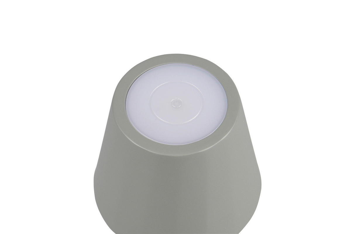 Reality LED Tischleuchte DIAZ grau Metall H: ca. 21 cm 1 Brennstellen Diaz - grau (21,00cm) - Reality