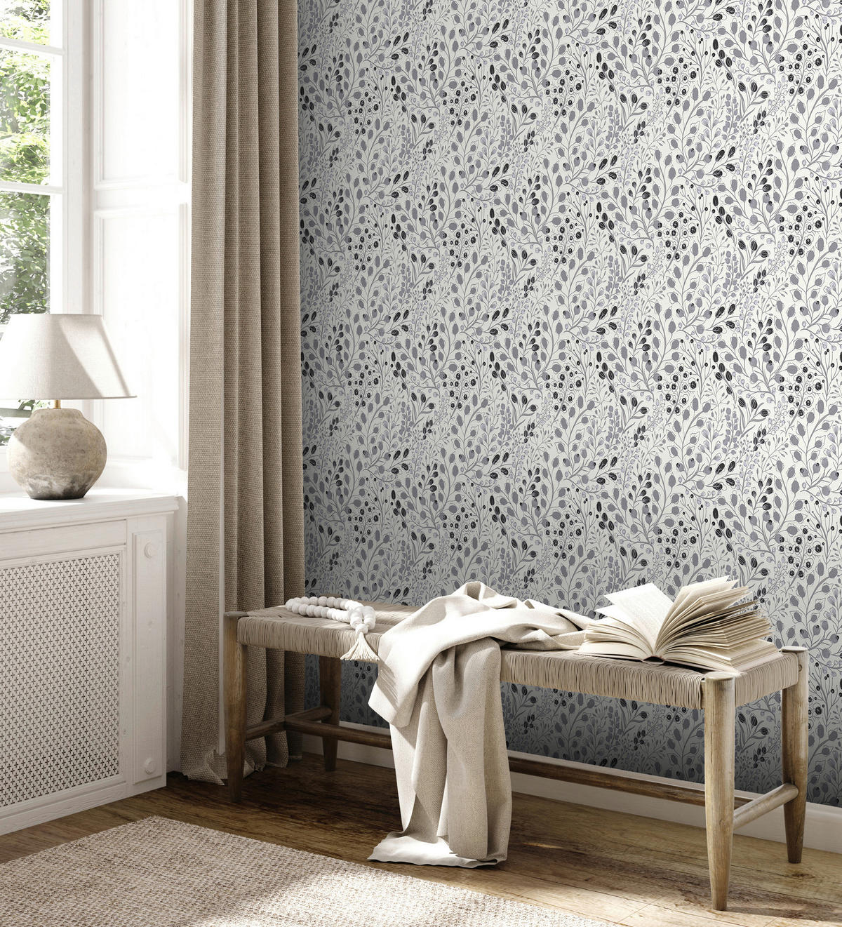 A.S.Creation Vliestapete Attractive 2 Floral grau B/L: ca. 53x1005 cm Attractive 2 - grau (53,00/1005,00cm) - A.S.Creation