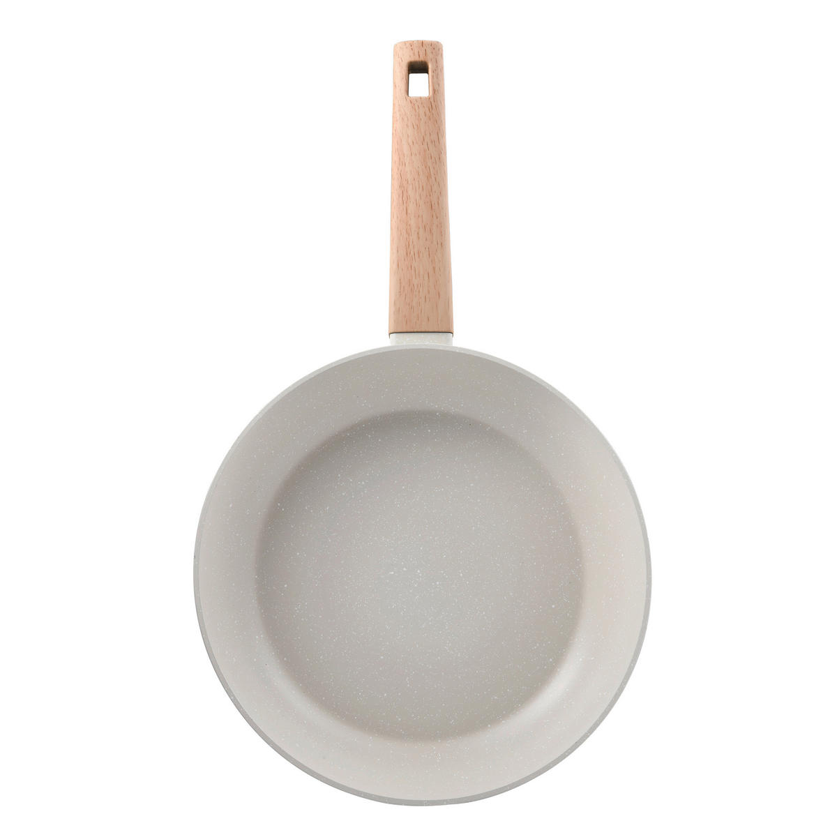 BERGNER Bratpfannen-Set NATURALLY weiß Alu NATURALLY - braun/weiß (45,80/27,00/14,00cm) - BERGNER