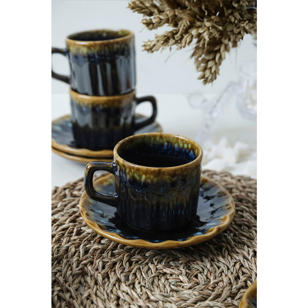 Thumbnail - HermiaConcept Teetasse 12-tlg. gold Steingut