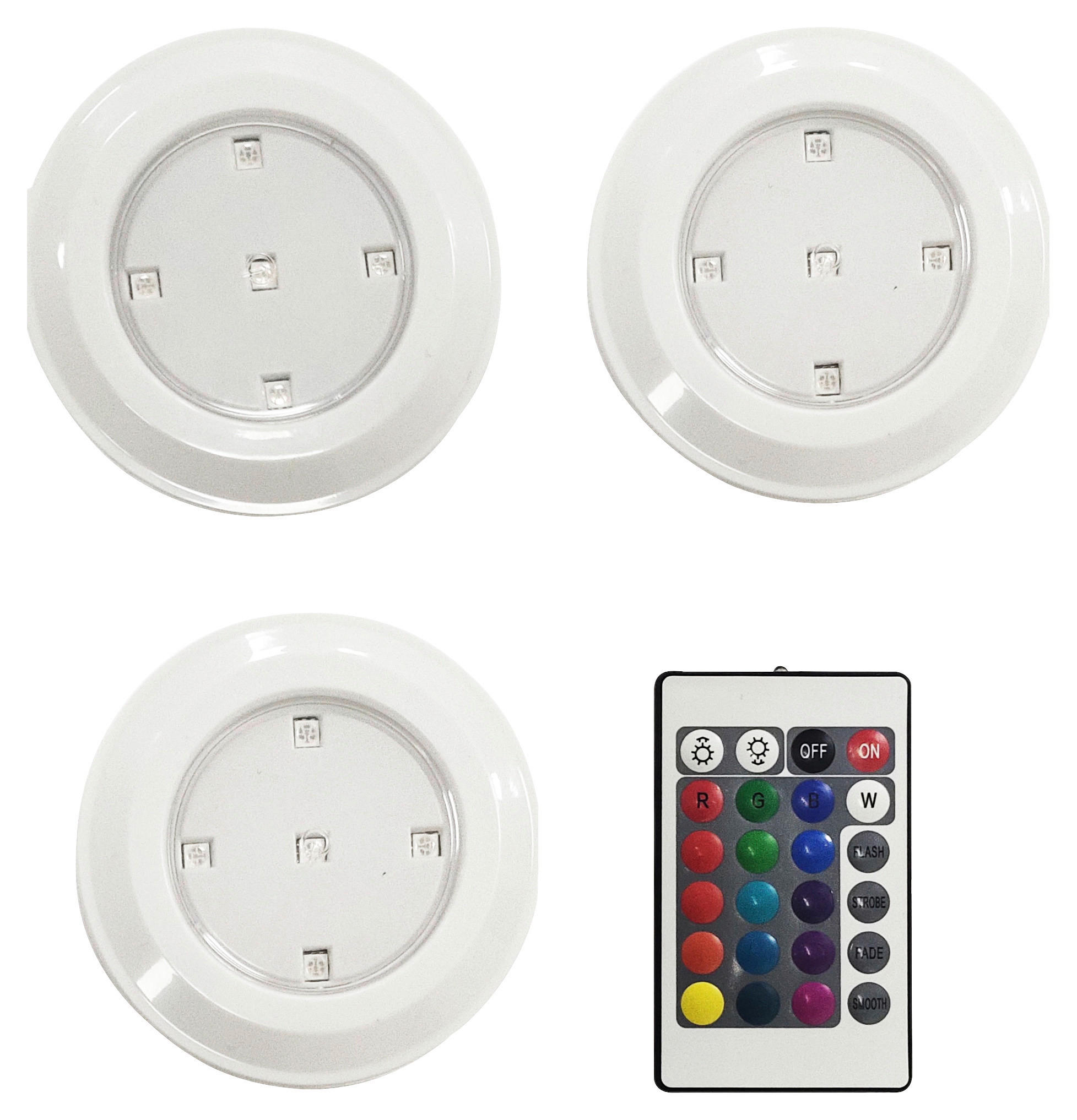 POCOline Schranklicht Cabinet RGB weiß Kunststoff H/D: ca. 2,2x9 cm LED-Schranklicht_Cabinet_3erSet RGB - weiß (9,00/2,20cm) - POCOline
