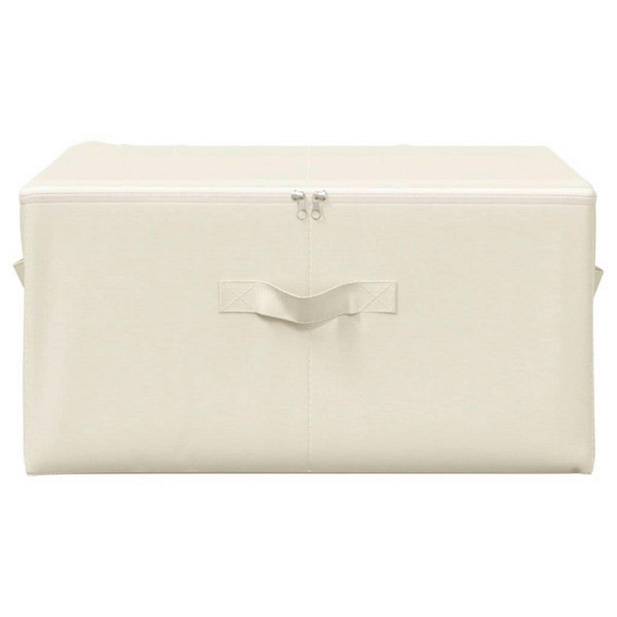 vidaXL Aufbewahrungsbox creme B/H/L: ca. 34x23x43 cm Aufbewahrungsbox - creme (43,00/34,00/23,00cm) - vidaXL