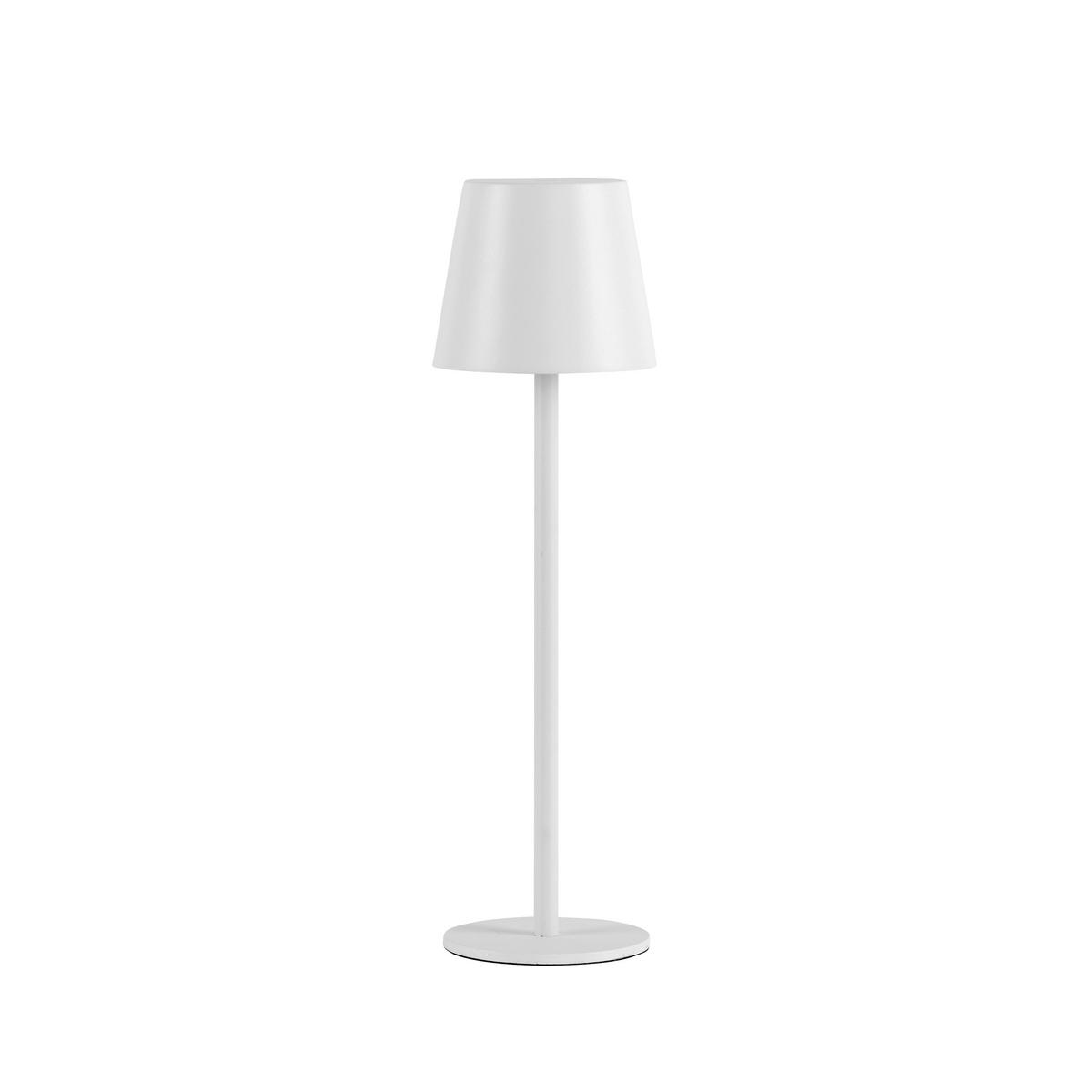 Just Light Akku-Tischleuchte EURIA 19250-16 weiß Metall Kunststoff B/H/D: ca. 11x37x11 cm 1 Brennstellen EURIA - weiß (11,00/37,00cm) - Just Light