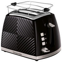 Russell Hobbs Toastautomat 26390-56 schwarz Edelstahl Edelstahl B/H/T: ca. 37x22x18 cm Groove - schwarz/Edelstahl (37,00/22,00/18,00cm) - Russell Hobbs