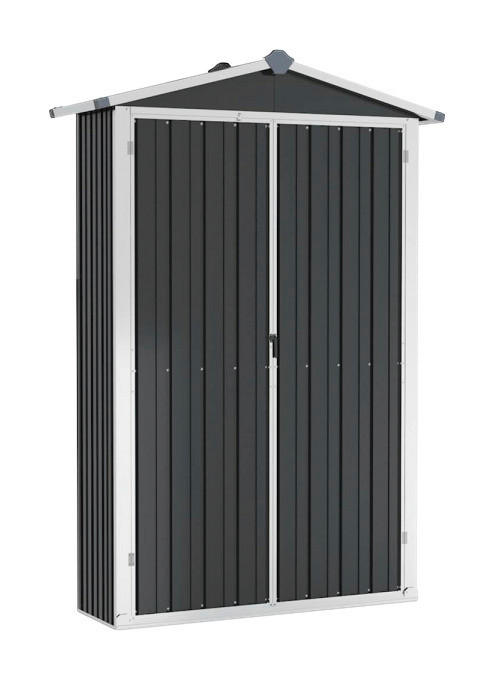 VidaXL Gerätehaus anthrazit B/H: ca. 116x175 cm Gerätehaus - anthrazit (116,00/175,00cm) - VidaXL